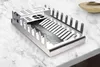Scolapiatti da appoggio in acciaio inox di design DROP INOX Anteprima dell’immagine prodotto 2