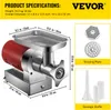 A product image showing a meat grinder with specifications and accessories. Produktbild-Vorschau