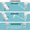 Diagrams showing two spray modes of a bidet attachment and a hidden nozzle design. Produktbild-Vorschau