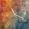 Wanduhr aus Glas mit Motiv Abstrakte Farbkarte- 30 x 30 cm Produktbild-Vorschau 1
