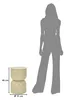 Table d'appoint Oyi Beige 31 x 31 x 46 cm Voir les images du produit 6