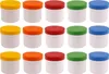 15 Salbendosen, Cremedosen 25ml flach mit farbigen Deckeln Produktbild-Vorschau 1