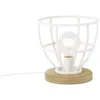 Brilliant Tischleuchte Matrix Wood Weiß Ø25cm max. 60W E27 Produktbild-Vorschau 2
