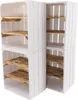 4er Set Weiße Holzkiste mit 2 geflammten Mittelbrettern Produktbild-Vorschau 1