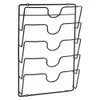 A black wire rack for holding pot lids, mounted on a white background. Produktbild-Vorschau