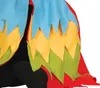 A close-up of a colorful costume with layered fabric edges. Anteprima dell’immagine prodotto