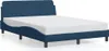 vidaXL Struttura letto con testiera "Dover" blu 120x200 cm Anteprima dell’immagine prodotto 1