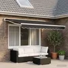 vidaXL Ersatzstoff für Markise Grau 300x250 cm Polyester Produktbild-Vorschau 2