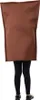 A person wearing a brown costume that resembles a painting or a bag, seen from the back. Anteprima dell’immagine prodotto