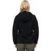 A person wearing a black fleece jacket, viewed from the back. Produktbild-Vorschau
