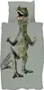 SNURK Bio-Baumwoll-Bettwäsche-Garnitur Dino Jurassic Green Produktbild-Vorschau 1