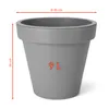 Fioriera - ROUND - S - Ø 30 cm - Colore: grigio chiaro Anteprima dell’immagine prodotto 2