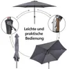 Deuline Alu Sonnenschirm Ø300cm Gartenschirm Produktbild-Vorschau 3
