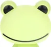 A close-up front view of a light green frog-shaped desk lamp. Náhľad obrázku produktu
