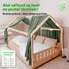Nebesá na domčekovú posteľ 67x270 cm eukalyptové bez zlatej Náhľad obrázku produktu 4