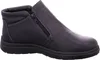 A black leather boot with a zipper on the side, shown from a side view against a white background. Anteprima dell’immagine prodotto