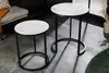 Tavolino da 60 cm in marmo, design moderno per il soggiorno Anteprima dell’immagine prodotto 3