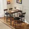 HOMCOM Bartisch mit Barhocker-Set 5 tlg. Bartisch Set mit Produktbild-Vorschau 2