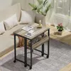 Klappbarer Schreibtisch 63 cm mit Rollen Sandeiche Produktbild-Vorschau 2