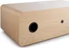 A close-up, side view of a wooden electronic device, likely a speaker or stereo system, on a white background. Produktbild-Vorschau