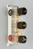 A close-up, straight-on view of a shower valve and its rough-in box, mounted on a wall. Anteprima dell’immagine prodotto