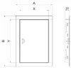 Kobe DR2030 Inspektionsklappe Metall Weiß 20x30 cm Produktbild-Vorschau 2