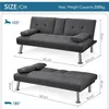 Yaheetech Klappbares Schlafsofa mit Schlaffunktion Produktbild-Vorschau 7