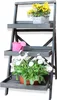 Blumenleiter Blumentreppe mit 3 Etagen, schwarz Produktbild-Vorschau 6