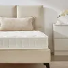 A close-up view of a mattress on a bed frame, with a headboard and a pillow visible. Anteprima dell’immagine prodotto