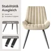 Hawthyhome Esszimmerstühle 4er Set bequeme Polsterstühle Produktbild-Vorschau 5