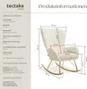tectake® Schaukelstuhl  Swing 70 x 93 x 100 cm, Produktbild-Vorschau 7