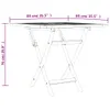 vidaXL Tavolo da giardino pieghevole 85x85x76 cm in legno Anteprima dell’immagine prodotto 16