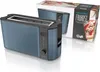 A blue toaster and its packaging are displayed on a white background. Produktbild-Vorschau
