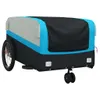 vidaXL Rimorchio per biciclette nero e blu 45 kg di ferro Anteprima dell’immagine prodotto 4