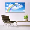 Glasbilder 140x70 Wandbild Druck auf Glas Regenbogen Natur Produktbild-Vorschau 3