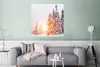 MuchoWow® Poster Sonne - Bäume - Schnee 75x75 cm - Wand Produktbild-Vorschau 5
