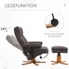HOMCOM Relaxsessel Massagesessel mit Fußhocker Stauraum Produktbild-Vorschau 4