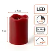 Sada 4 LED sviecok, červené, s časovačom, na batérie - 9 x Náhľad obrázku produktu 3