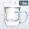 Vilde | Teebecher mit Sieb und Deckel 350 ml - Teeglas Produktbild-Vorschau 4