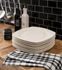 Speiseteller - 28 x 28 cm - Weiß - Bone China - eckig - 8er Produktbild-Vorschau 3