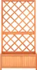 vidaXL Záhradná mreža s kvetinovým boxom hnedá 70x30x135 cm Náhľad obrázku produktu 2
