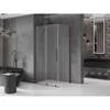 Mexen Velar Duschkabine 130x100cm, Frostglas, Gun Metal Produktbild-Vorschau 2