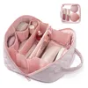 Borsa cosmetica imbottita da donna, borsa per trucchi Anteprima dell’immagine prodotto 3