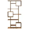 vidaXL Knihovna z kouřového dubu 92x29x188 cm Materiál na Náhled obrázku produktu 5