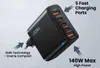 Chargeur USB-C GaN 140W, adaptateur secteur à 5 ports avec Voir les images du produit 5