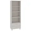 Highboard HAMAR Weiß 60x35x180 cm Massivholz Kiefer Produktbild-Vorschau 1