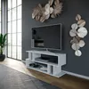A modern living room with a TV stand and a large television. Podgląd zdjęcia produktu
