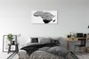 Glasbilder 120x60 Wandkunst Schwarz-Weiß-Untertitel Produktbild-Vorschau 3