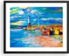Gerahmtes Poster - Schwarzer Rahmen - Leuchtturm Meer - Produktbild-Vorschau 1
