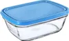 Boîte de conservation rectangulaire en verre DURALEX – Bleu Voir les images du produit 5